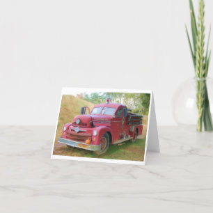 Oude brandwagen kaart