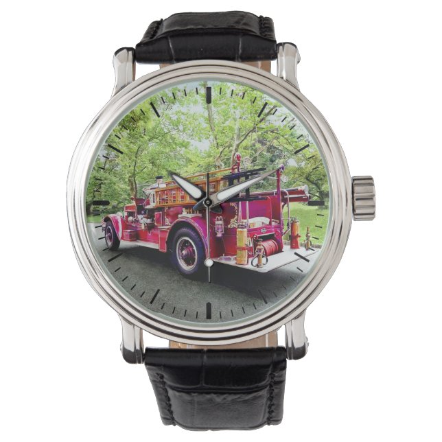 Oude brandweerauto horloge (Voorkant)