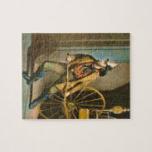 Oude brandweerman 2  Victoriaans puzzel Legpuzzel (Horizontaal)