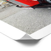 Oude brandweerwagen poster (Hoek)