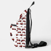 Oude brandweerwagens patroon, sling bag (Rechts)