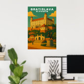 Oude Bratislava Slowakije Europese Reis Poster (Thuiskantoor)
