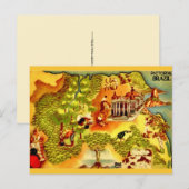 Oude Braziliaanse ansichtkaart Briefkaart (Voorkant / Achterkant)