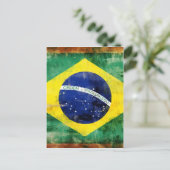 Oude Braziliaanse vlag Briefkaart (Staand voorkant)