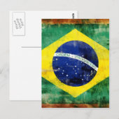 Oude Braziliaanse vlag Briefkaart (Voorkant / Achterkant)