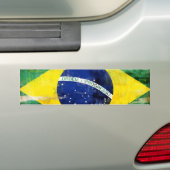 Oude Braziliaanse vlag Bumpersticker (Op auto)