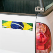 Oude Braziliaanse vlag Bumpersticker (Op Truck)