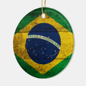 Oude Braziliaanse vlag Keramisch Ornament (Links)
