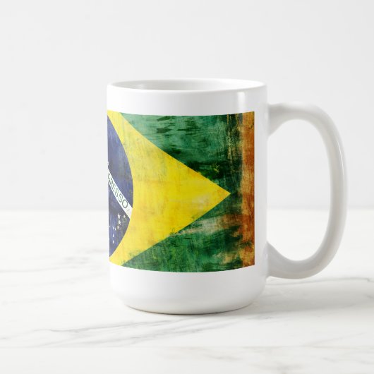 Oude Braziliaanse vlag Koffiemok (Rechts)