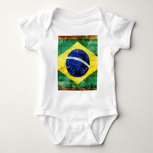 Oude Braziliaanse vlag Romper (Voorkant)