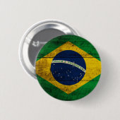 Oude Braziliaanse vlag Ronde Button 5,7 Cm (Voorkant /achterkant)