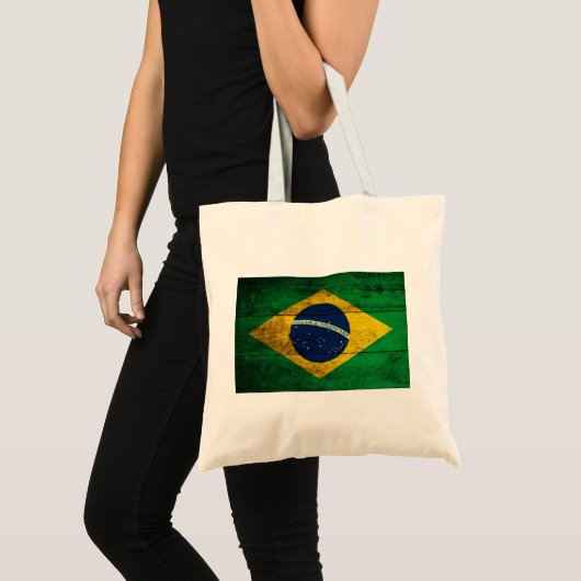 Oude Braziliaanse vlag Tote Bag (Voorkant (product))