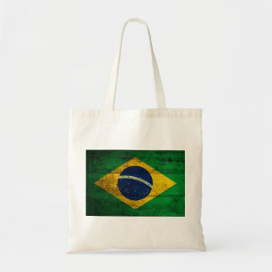 Oude Braziliaanse vlag Tote Bag
