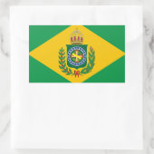 Oude Braziliaanse vlaggen Rechthoekige Sticker (Tas)