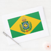 Oude Braziliaanse vlaggen Rechthoekige Sticker (Envelop)