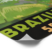 Oude Brazilië Reisposterprint, Rio De Janeiro Poster (Hoek)