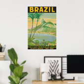 Oude Brazilië Reisposterprint, Rio De Janeiro Poster (Thuiskantoor)