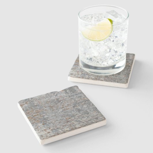 Oude Brick Wall textuur, vierkant onderzetter (Zijkant)