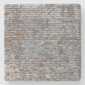Oude Brick Wall textuur, vierkant onderzetter (Voorkant)