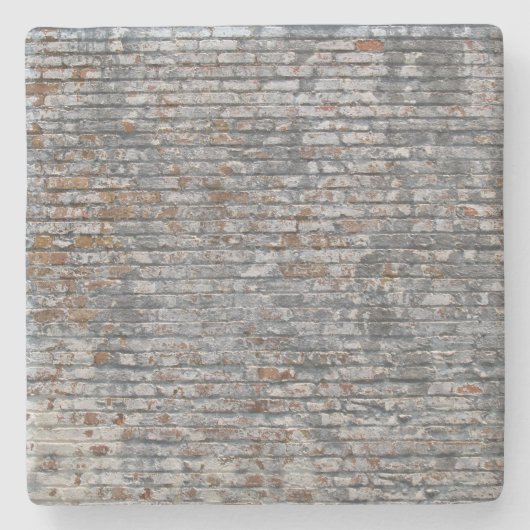 Oude Brick Wall textuur, vierkant onderzetter (Voorkant)