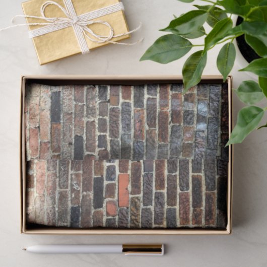 Oude Brick-wandachtergrond 20x30-decoupage Tissuepapier (Geschenk)