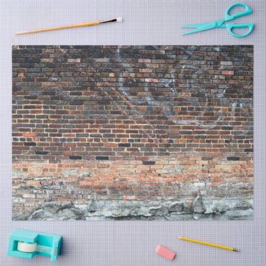 Oude Brick-wandachtergrond 20x30-decoupage Tissuepapier (Craft)