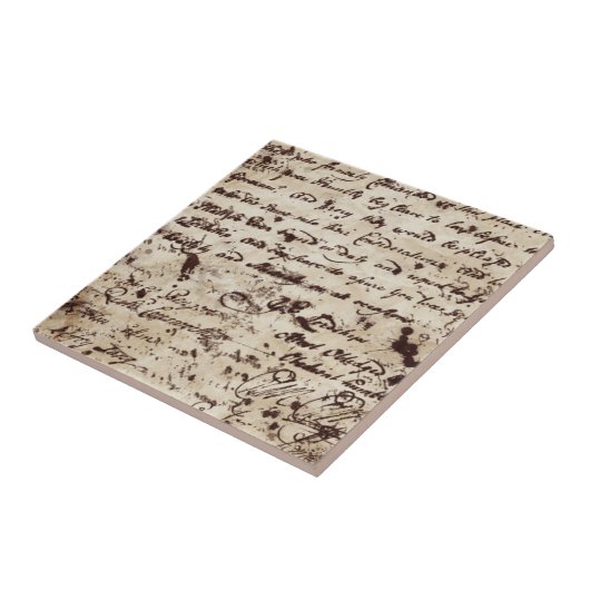  oude brief tegeltje (Zijkant)