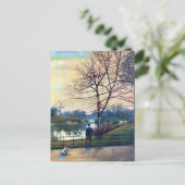 Oude Briefkaart - Birkenhead Park. (Staand voorkant)