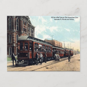 Oude Briefkaart - Dallas-Fort Worth Railway