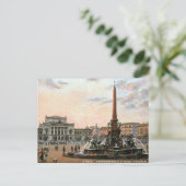 Oude Briefkaart - Mendebrunnen, Leipzig (Staand voorkant)