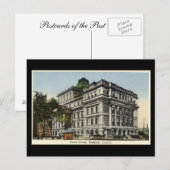 Oude Briefkaart, Montreal, Court House Briefkaart (Voorkant / Achterkant)