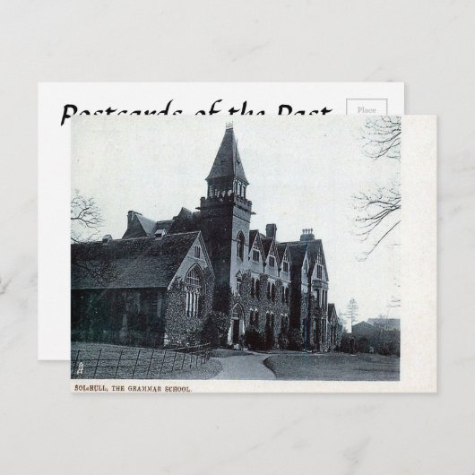 Oude Briefkaart - Solihull Grammar School (Voorkant / Achterkant)