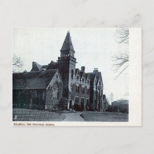 Oude Briefkaart - Solihull Grammar School (Voorkant)