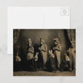 Oude Briefkaart van Creepy Easter Bunny (Voorkant / Achterkant)