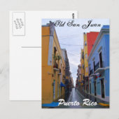 Oude Briefkaart van San Juan Puerto Rico Colorful  (Voorkant / Achterkant)