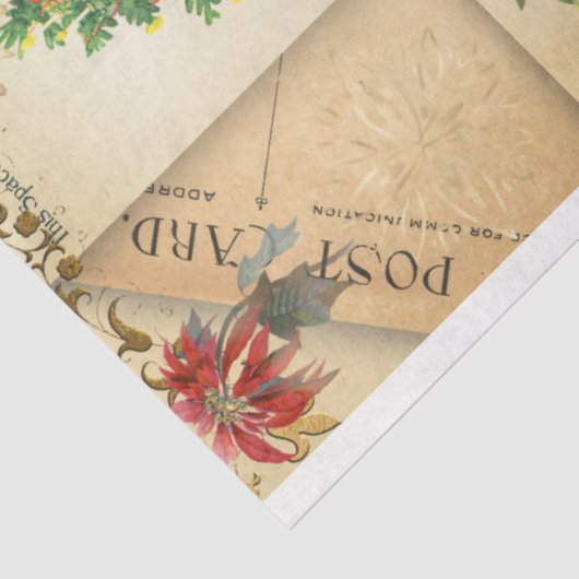 Oude  Briefkaarten kerstkerstkerstkerstontvlechtin Tissuepapier (Detail)