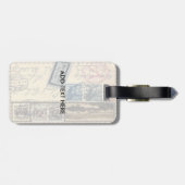 oude briefkaarten stempels typografie bagagelabel (Achterkant horizontaal)