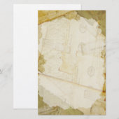  oude brieven briefpapier (Voorkant / Achterkant)