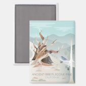 Oude Bristlecone Pine koelkastmagneet Magneet (Voorkant / Achterkant)