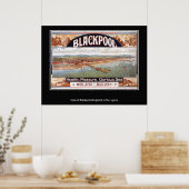 Oude Britse Poster Blackpool drukwerk (Keuken)