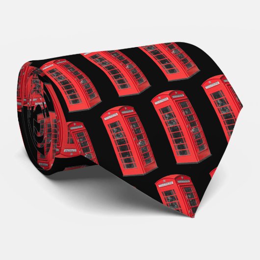 Oude Britse telefoonbox Stropdas (Opgerold)