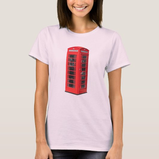 Oude Britse telefooncel T-shirt (Voorkant)