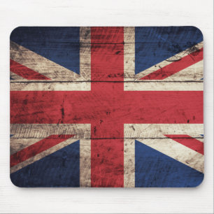 Oude Britse vlag Wooden Muismat