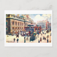 Oude Broad Street Station in Londen