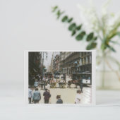 Oude Broadway straatbeeld 1904, New York City Briefkaart (Staand voorkant)