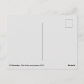 Oude Broadway straatbeeld 1904, New York City Briefkaart (Achterkant)