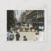 Oude Broadway straatbeeld 1904, New York City Briefkaart (Voorkant)