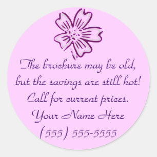 Oude Brochure, Hot Prijzen Sticker