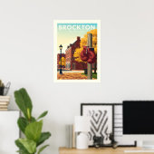 Oude Brockton Massachusetts Poster (Thuiskantoor)