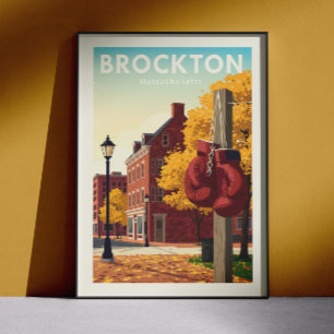 Oude Brockton Massachusetts Poster